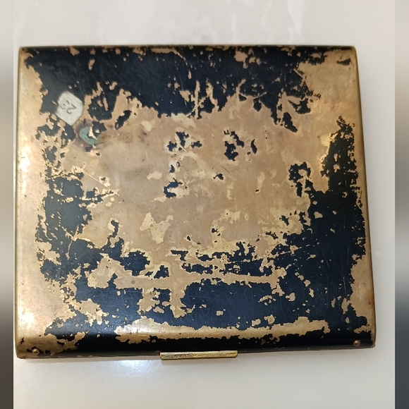 Vintage Elgin American Cigarette Case Gold Tone Finish Art Deco Made in USA - Picture 6 of 8